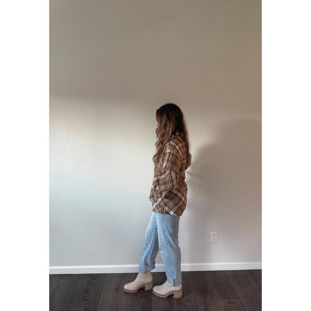 Plaid Pullover (Brown)